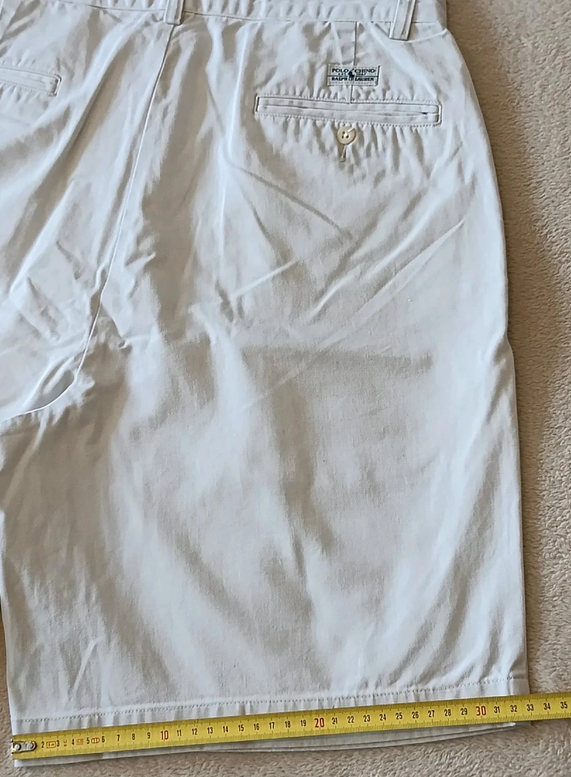 Short Vintage Polo Ralph Lauren Chino blanco roto Talla 33 – photo 16